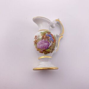 limoges France, Courting Couple Miniature Pitcher